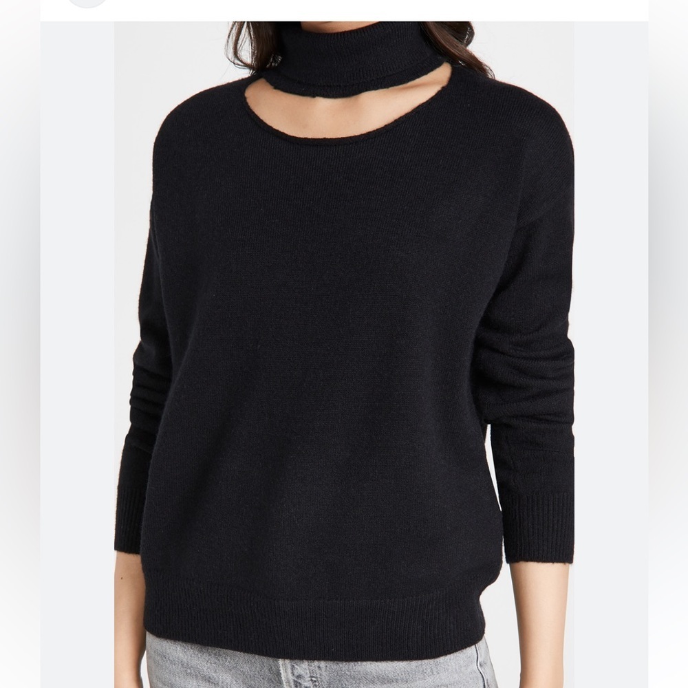 Line & Dot Black Turtleneck Sweater